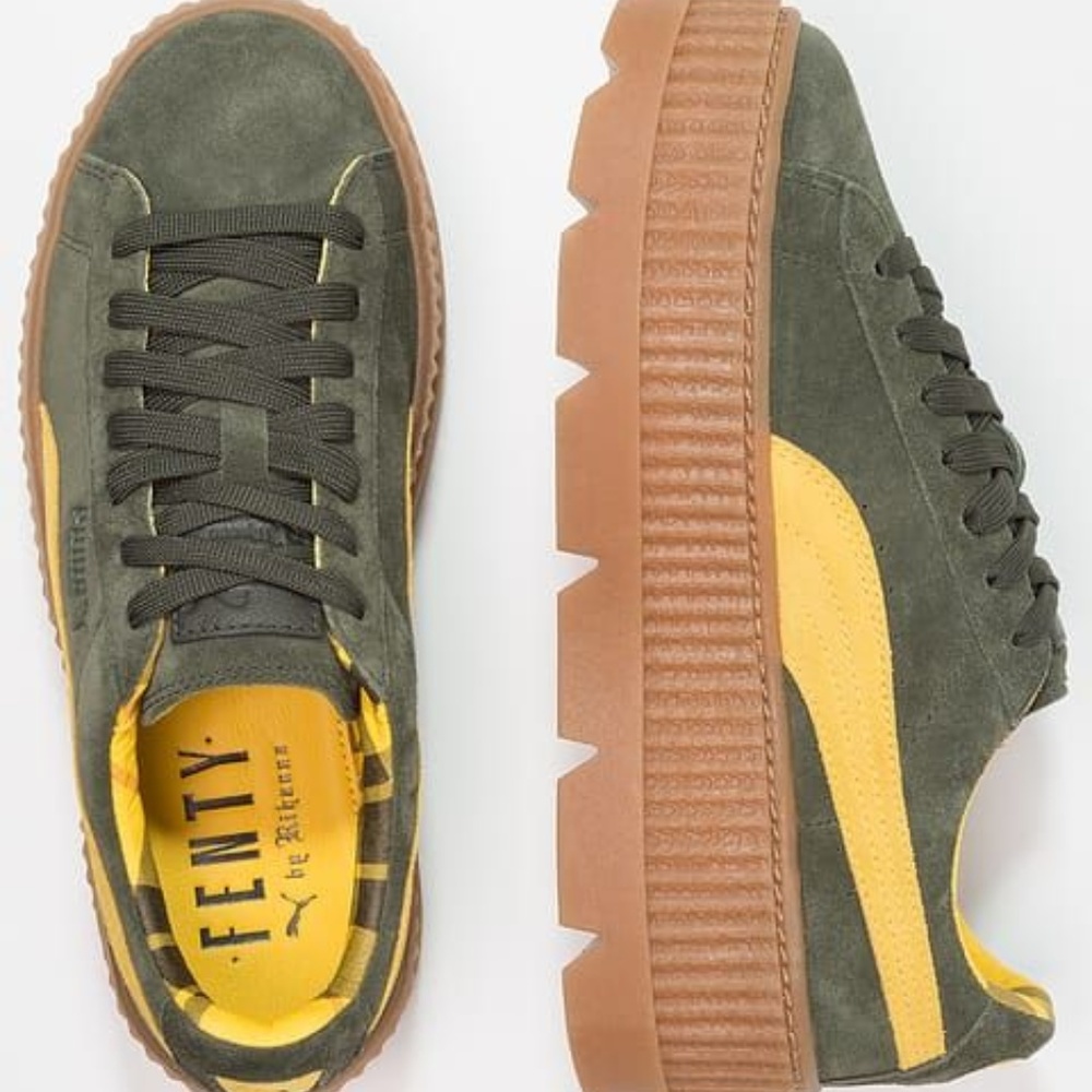 Puma x FENTY Platform Cleated Creeper Olive NIB - Picture 5 of 8